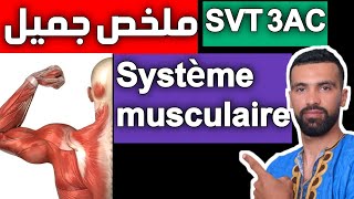 SVT 🔺 le système musculaire 3ème année collège 🔺 résumé cours complet [upl. by Kolosick]