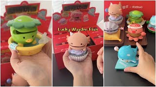 Unbox blind box Lucky Wooden Fish  Châu Muối [upl. by Zinah]