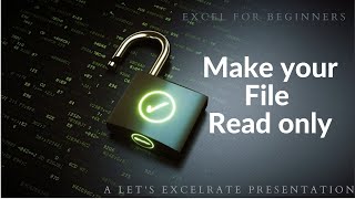 How to make your Excel file Read only [upl. by Lorac]