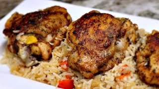 Oven Baked Chicken and Rice One Pan Dinner [upl. by Ruhtracm]