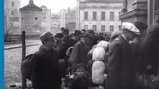 German Jewish deportees arriving at the Warsaw Ghetto [upl. by Oisangi]