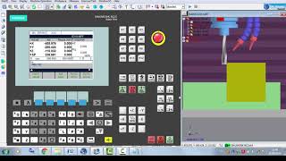 ZERO OFFSET 2 SINUMERIK 802C802Se [upl. by Elvina569]