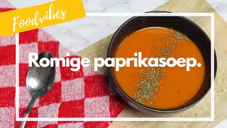 Romige paprikasoep maken  How To  FOODVIBES [upl. by Anitsirhc253]