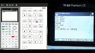 Utiliser les opérateurs et fonctions booléennes dans un script Python pour la TI83 Premium CE [upl. by Culley618]