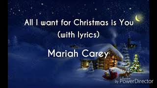 All I Want For Christmas Is You with lyrics  Mariah Carey [upl. by Rie]