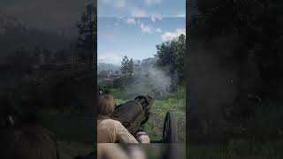 RDR 2 Hotchkiss cannon 💣rdrd2 gaming shorts [upl. by Yesor534]