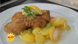 Kochen für Doofe Paniertes Schnitzel  Sat1 Frühstücksfernsehen [upl. by Isyed643]