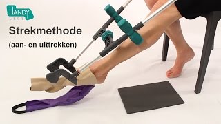 HandyLegs Instructie 1 aan uittrekken kous met naad [upl. by Sylvan131]