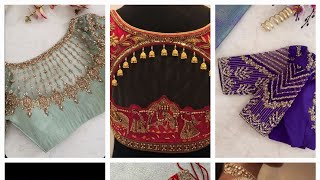 10 Stunning Latest Bridal Blouse designsBridal Maggam Work Blouse designs fashionhut [upl. by Ahsiemaj]