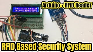 RFIDRC522 Based Security System Using Arduino with LCD display [upl. by Ursola840]