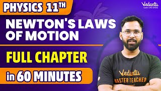 Laws of Motion Full Chapter in 60 Minutes⏳  Class 11 Physics Chapter 4 One Shot  Anupam Sir [upl. by Ecire]