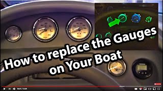 How to Replace the Gauges in your boat [upl. by Nybor]