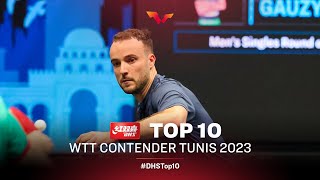 Top 10 Points from WTT Contender Tunis 2023  Presented by DHS [upl. by Euqnimod57]