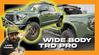 Widebody LongTravel TRD PRO Tundra Build [upl. by Florenza]