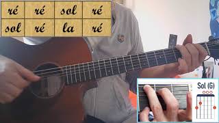 Las tu vu   chanson de Noël idéale en maternelle  tuto guitare très facile [upl. by Becca]