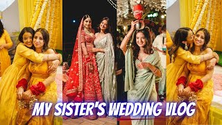 Sisters Shaadi  Haldi amp shaadi vlog 3 [upl. by Eimac]