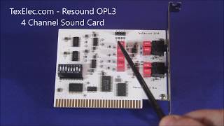 New from TexEleccom Resound OPL3  4 Channel 8bit ISA Sound Card [upl. by Leuqcar462]