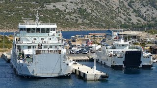 TRAJEKT na liniji Stinica  Mišnjak otok Rab [upl. by Aihpos]