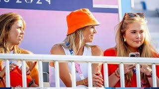 King Willem Alexander Queen Maxima Princess Amalia of Orange and Princess Alexia in paris 2024 [upl. by Arturo449]