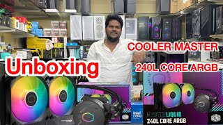 How to install Cooler Master Liquid cooler 240 ARGB unboxing amp installing  Kolkata computer market [upl. by Doownel]