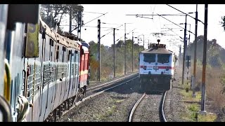 DURGAKOLA High Speed Run  Crossings Overtakes Skips and More Indian Railways [upl. by Naarah950]