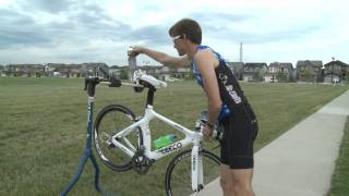 How to setup a triathlon transition area [upl. by Enaid]