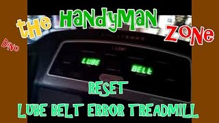 Reset LUBE BELT message on ANY treadmill [upl. by Anitaf790]