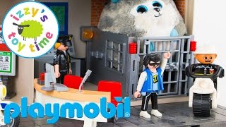 Playmobil Police Station  Playmobil KidKraft and LEGO Family Fun  Toy Cars [upl. by Atterahs]