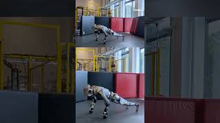 Boston Dynamics new Atlas robot can do pushups [upl. by Lucrece]