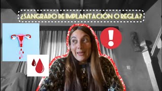 ¿SANGRADO DE IMPLANTACIÓN O REGLA LES CUENTO MI EXPERIENCIA EN BETAESPERA [upl. by Sedecram671]