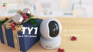 EZVIZ TY1  Smart Home Security Camera with Panoramic View [upl. by Nelan]