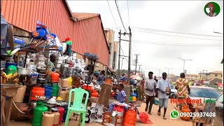 Ikpoba river to Agbado market  st Steven street  walk inside Benin city [upl. by Finny]