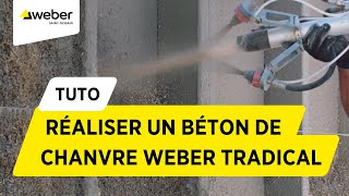 Comment réaliser un béton de chanvre Weber Tradical  l Weber [upl. by Kinch540]