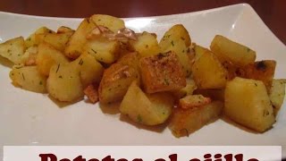 PATATAS AL AJILLO RECETA FÁCIL Y RAPIDA [upl. by Sachsse]