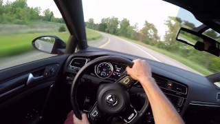 2015 Volkswagen Golf R DSG  WR TV POV Sunset Drive [upl. by Melitta1]