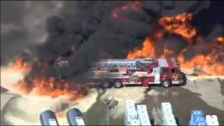 Massive Explosion and Chemical Fire at Waxahachie Texas Plant on October 3rd 2011 [upl. by Yztim]