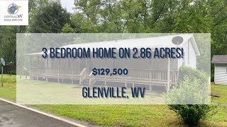 SOLD 3 Bedroom 2 Bath Ranch Style Home with 28x40 Building River Lot in Gilmer WV 10 Miles to GSU [upl. by Orofselet]