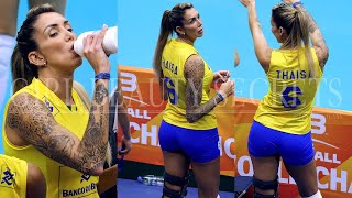 Thaísa Daher gorgeous volleyball player  2x Olympics champion  FIVB WORLD CHAMPIONSHIP fancam [upl. by Arbas]