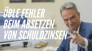 Häufige Finanzierungsfehler bei Vermietungsobjekten und Fehler beim Absetzen von Schuldzinsen [upl. by Ardyaf]