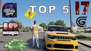 TOP 5 Best Free Fivem GTA 5 RP Servers in 2023 [upl. by Leile]