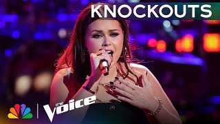 Olivia Minogues Haunting Version of Evanescences quotBring Me to Lifequot  The Voice Knockouts  NBC [upl. by Adnovay]