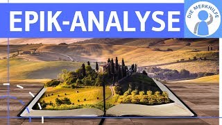 EpikAnalyse Interpretation literarischer epischer Texte  Vorgehensweise Aufbau amp Tipps [upl. by Eppilihp74]