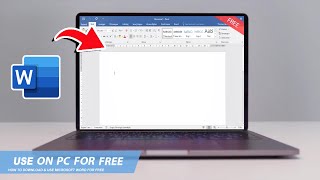 🔧MICROSOFT WORD HOW TO DOWNLOAD amp USE WORD ON PC  LAPTOP FOR FREE🔥2024 [upl. by Kat]