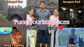 Sinhagad Fort🤩 Koregaon Park✨ Part4 Pune  vlog pune [upl. by Denby]