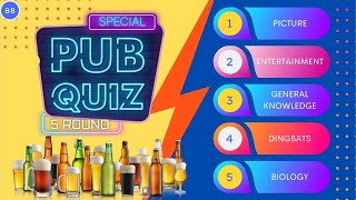 Pub Quiz 5 Round Test Your Knowledge Picture General Knowledge Entertainment And More 88 [upl. by Crissie]