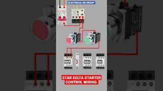 star delta starter control wiring [upl. by Gabler502]