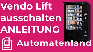 Lift im Vendo Snackautomat Deaktivieren Anleitung Onkel Kramer [upl. by Deenya]