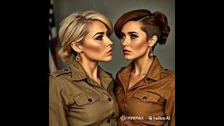 1960s Two Female Soldiers Share a Kiss A Historic Moment kiss love [upl. by Ardnoed]