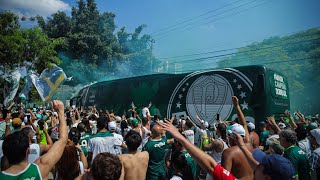 TORCIDA DO PALMEIRAS FAZ FESTA ABSURDA ANTES DE FINAL CONTRA O FLUMINENSE  CORREDOR ALVIVERDE [upl. by Llenwad]