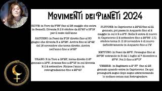 Movimenti dei Pianeti 2024 [upl. by Reldnahc]